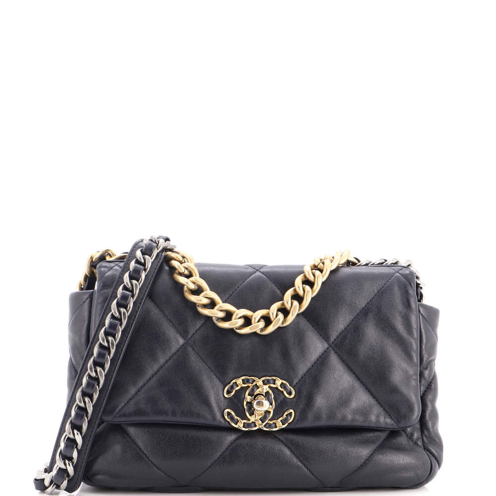 Chanel Medium 19 Flap Bag Quilted Leather